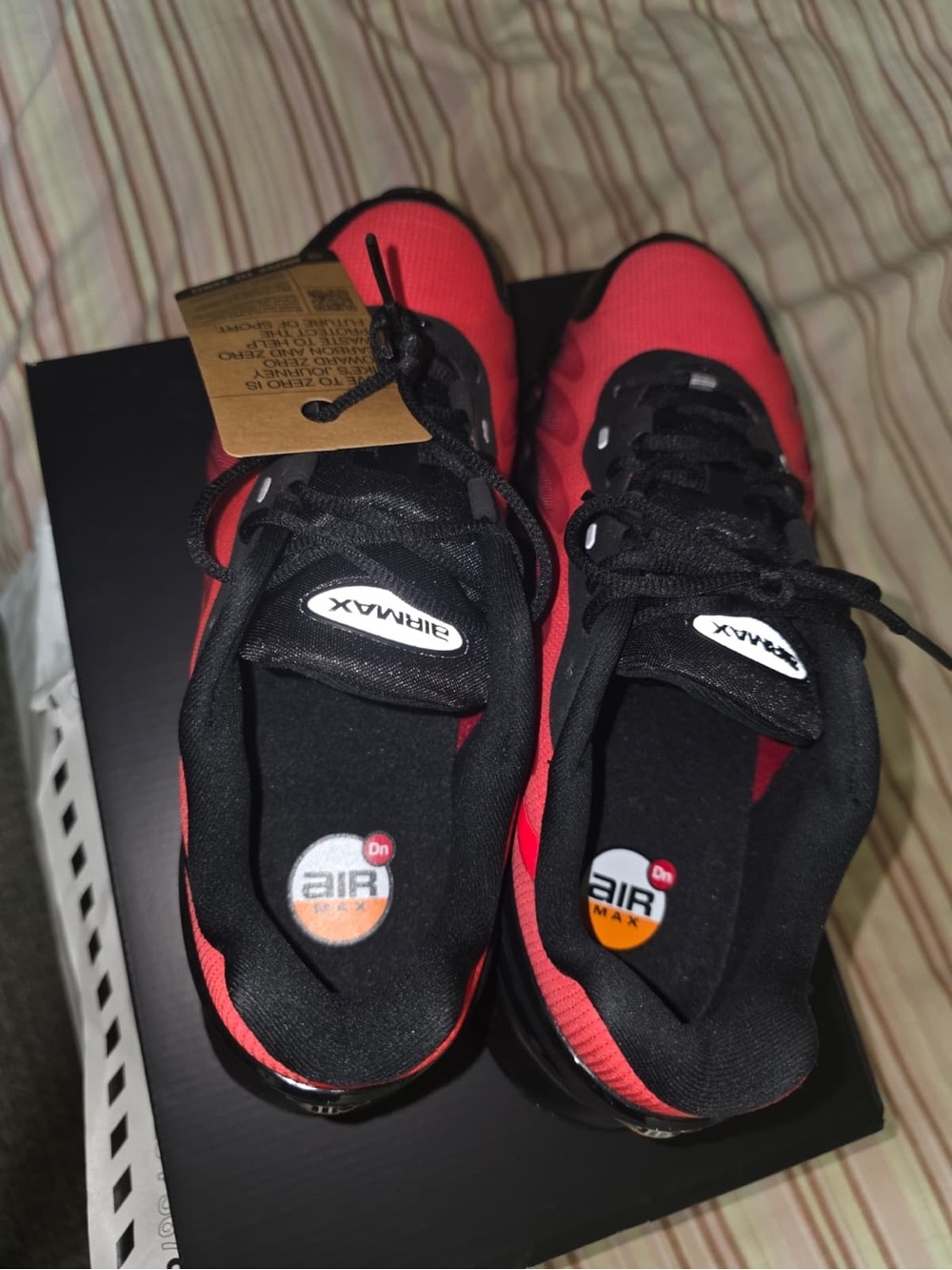 Nike Kids Red and Black Air Max Sneakers